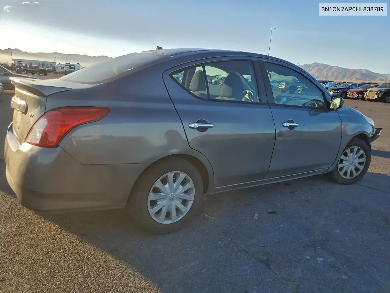3N1CN7AP0HL838789 2017 Nissan Versa S