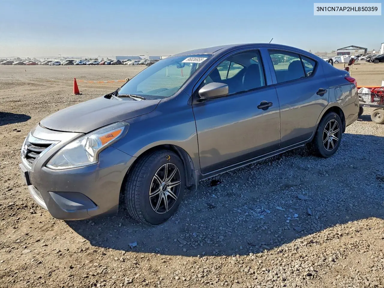 3N1CN7AP2HL850359 2017 Nissan Versa S