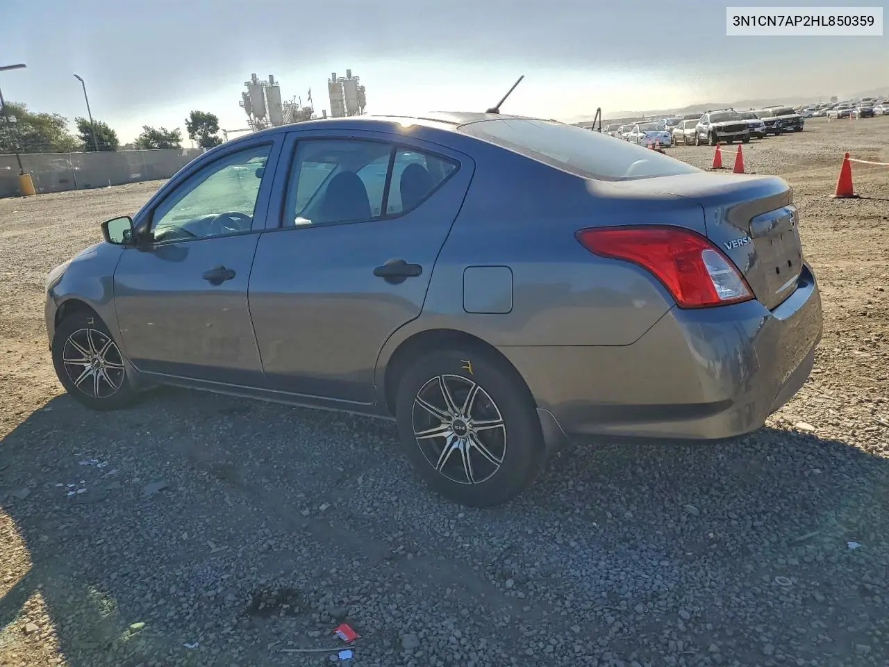 3N1CN7AP2HL850359 2017 Nissan Versa S