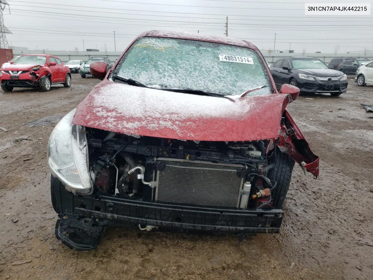 2018 Nissan Versa S VIN: 3N1CN7AP4JK442215 Lot: 48031514