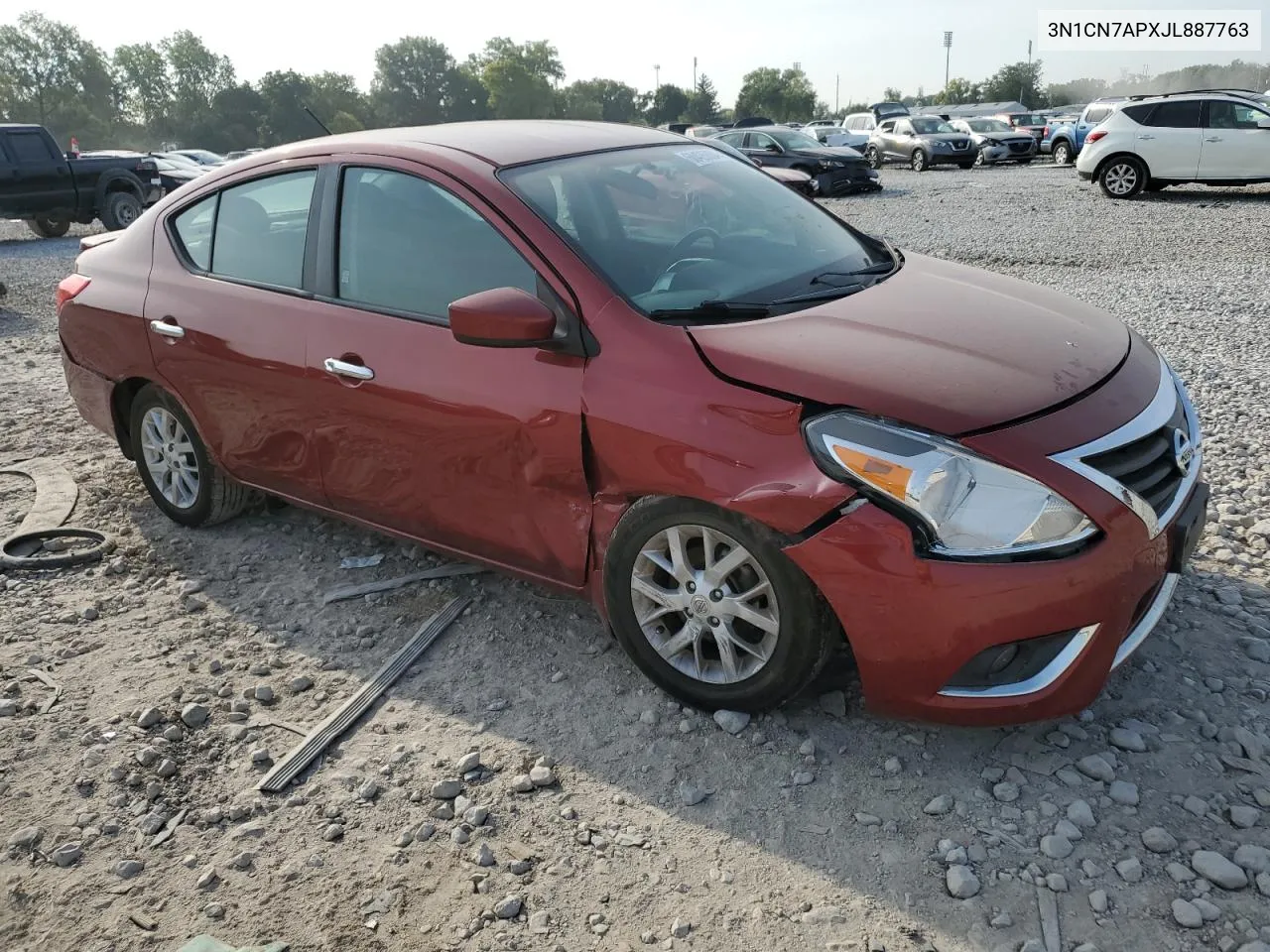 2018 Nissan Versa S VIN: 3N1CN7APXJL887763 Lot: 68426084