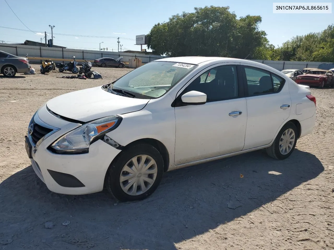 2018 Nissan Versa S VIN: 3N1CN7AP6JL865615 Lot: 71364294