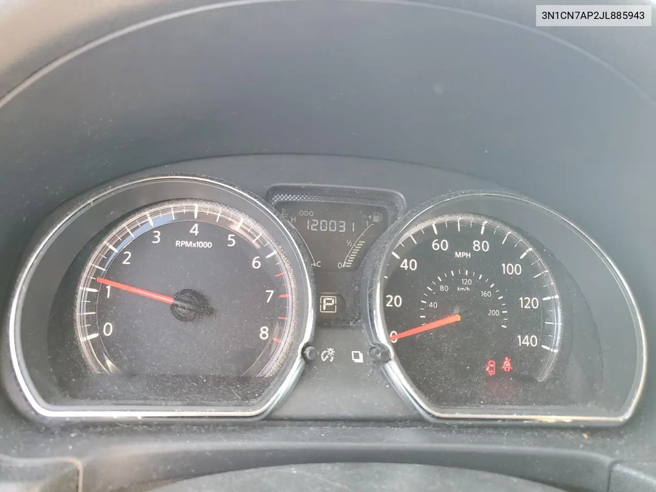 3N1CN7AP2JL885943 2018 Nissan Versa S