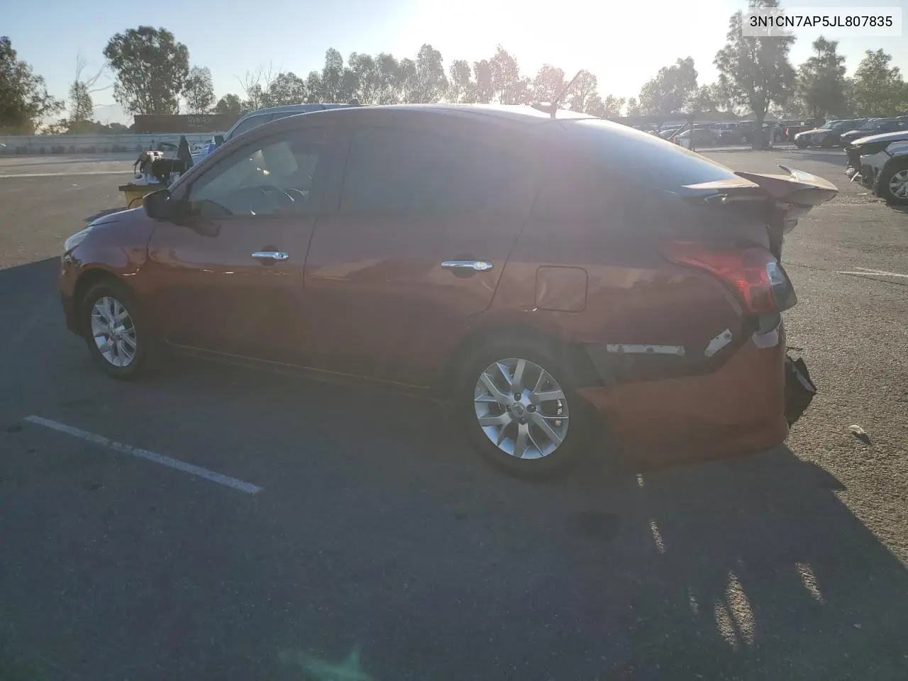 3N1CN7AP5JL807835 2018 Nissan Versa S