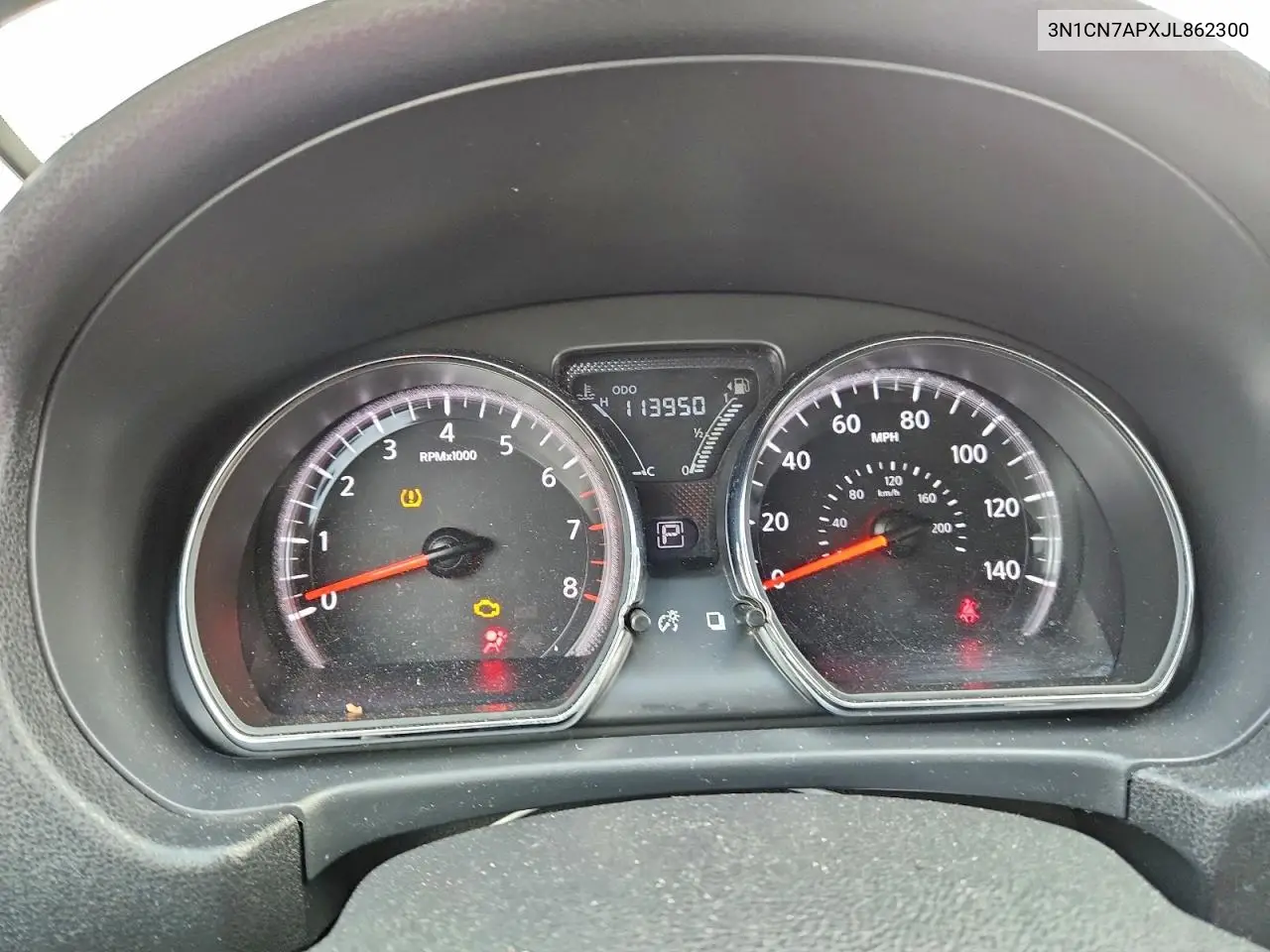 3N1CN7APXJL862300 2018 Nissan Versa S