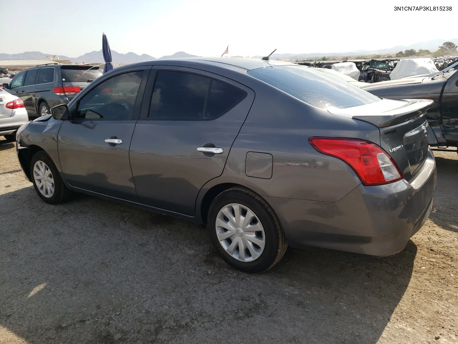 2019 Nissan Versa S VIN: 3N1CN7AP3KL815238 Lot: 61853244