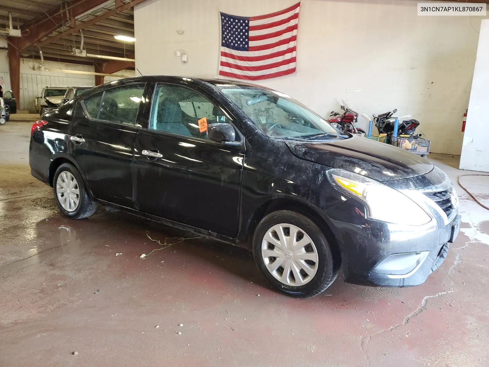 2019 Nissan Versa S VIN: 3N1CN7AP1KL870867 Lot: 63904814