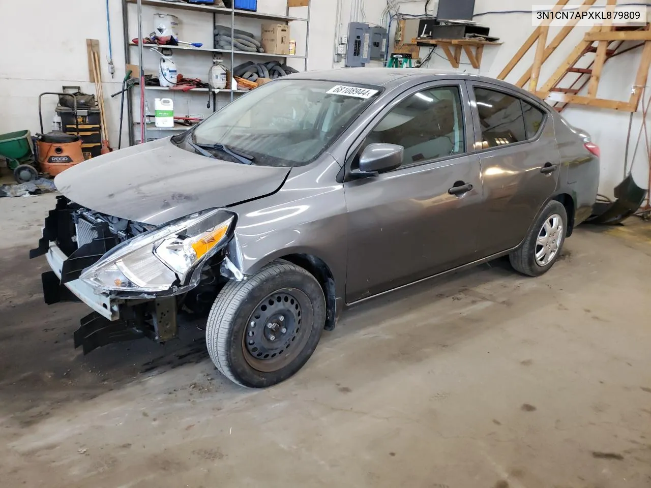 2019 Nissan Versa S VIN: 3N1CN7APXKL879809 Lot: 68108944