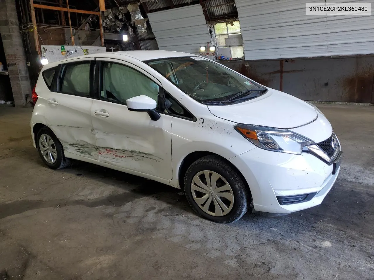 3N1CE2CP2KL360480 2019 Nissan Versa Note S