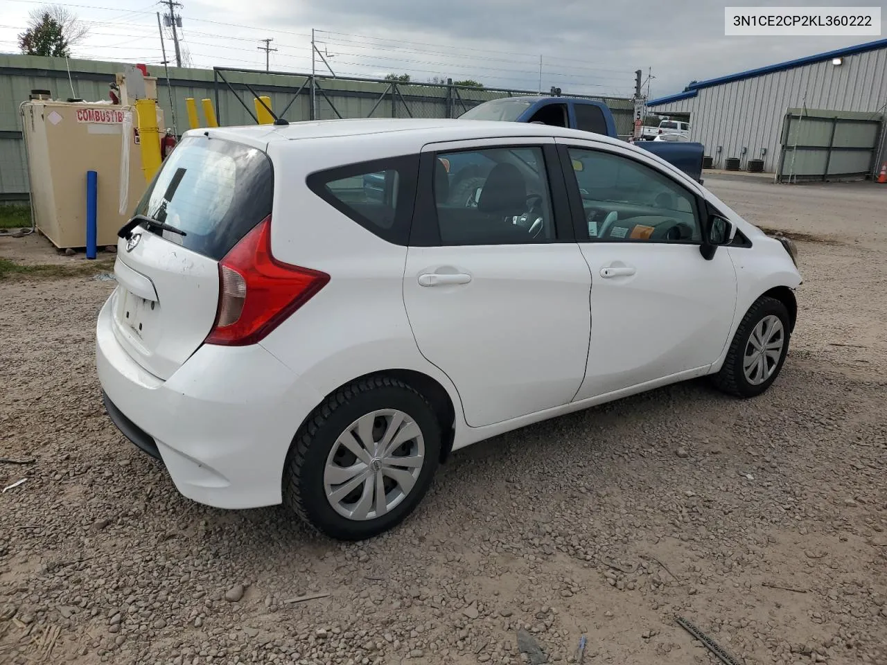 3N1CE2CP2KL360222 2019 Nissan Versa Note S