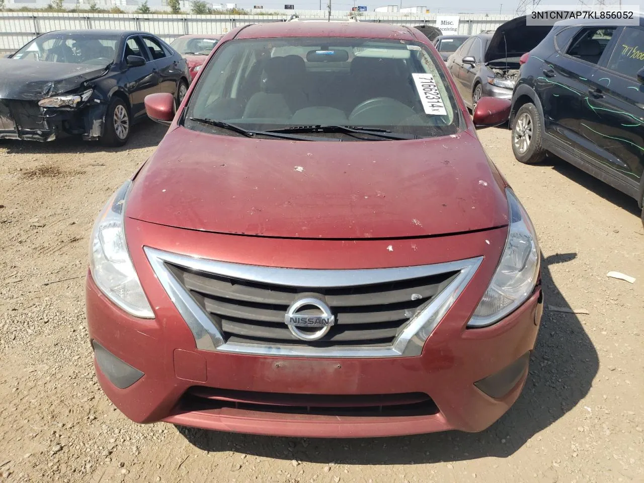 2019 Nissan Versa S VIN: 3N1CN7AP7KL856052 Lot: 71662314