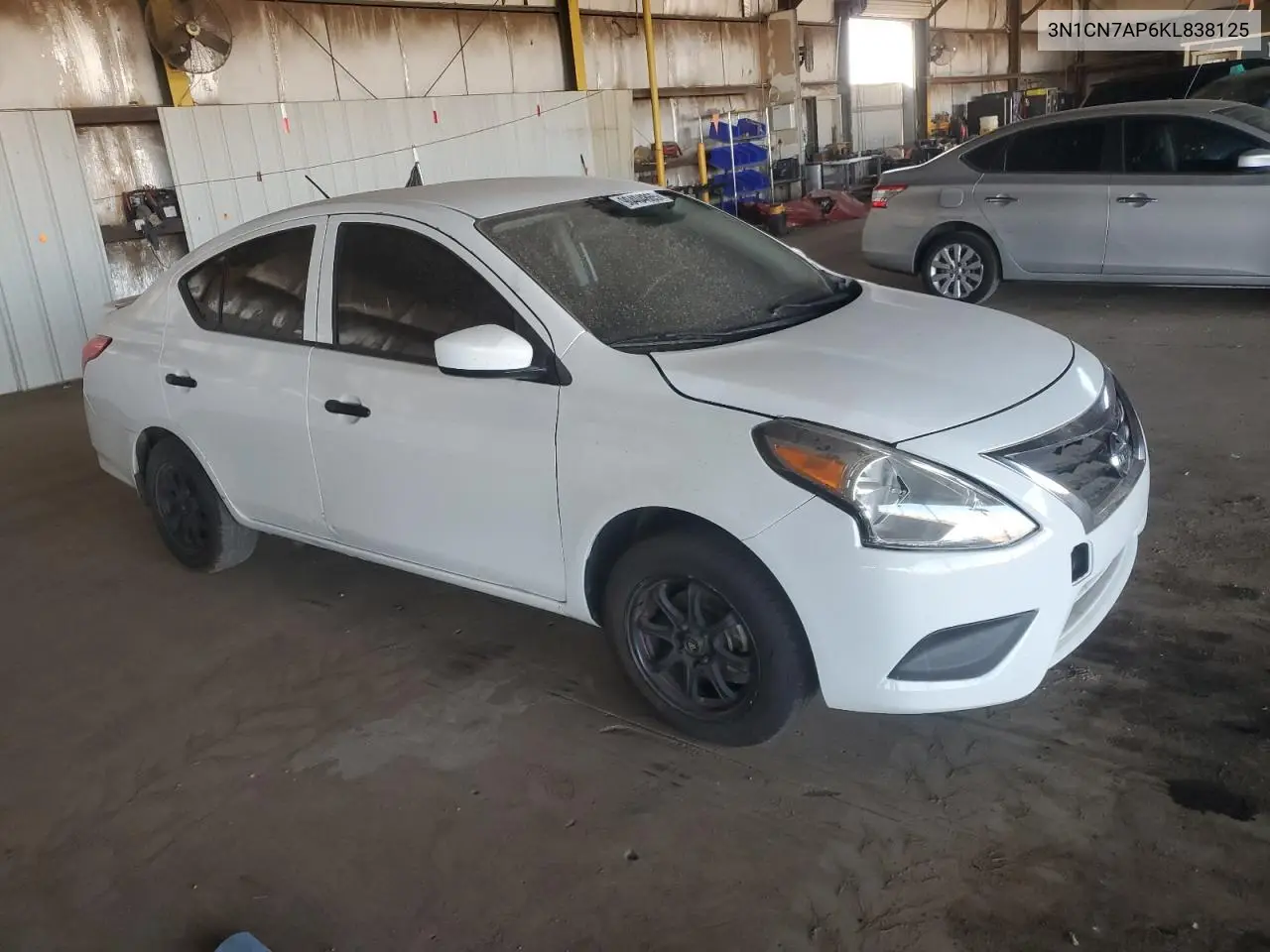3N1CN7AP6KL838125 2019 Nissan Versa S