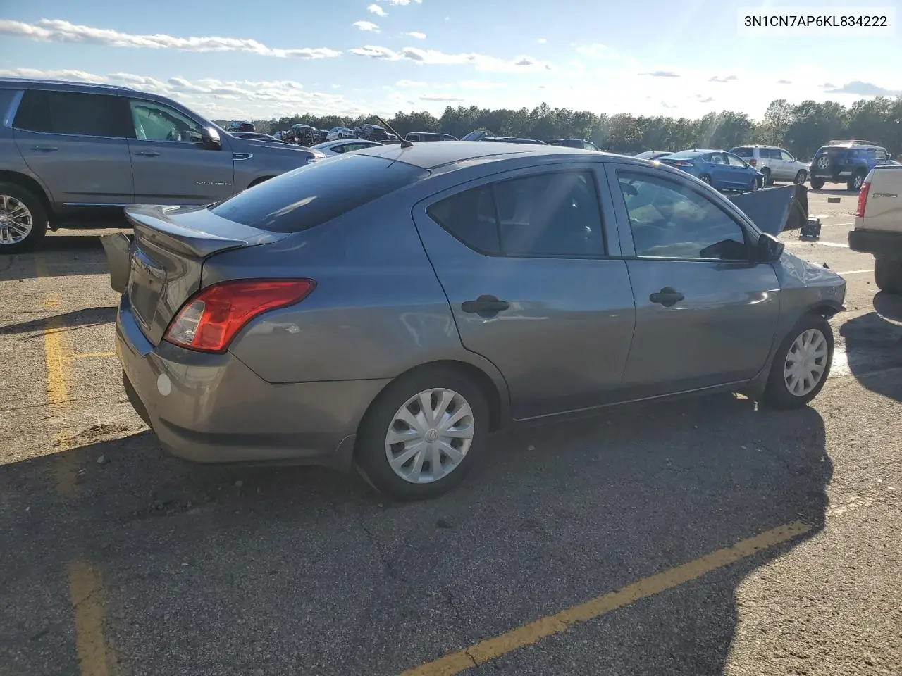 3N1CN7AP6KL834222 2019 Nissan Versa S