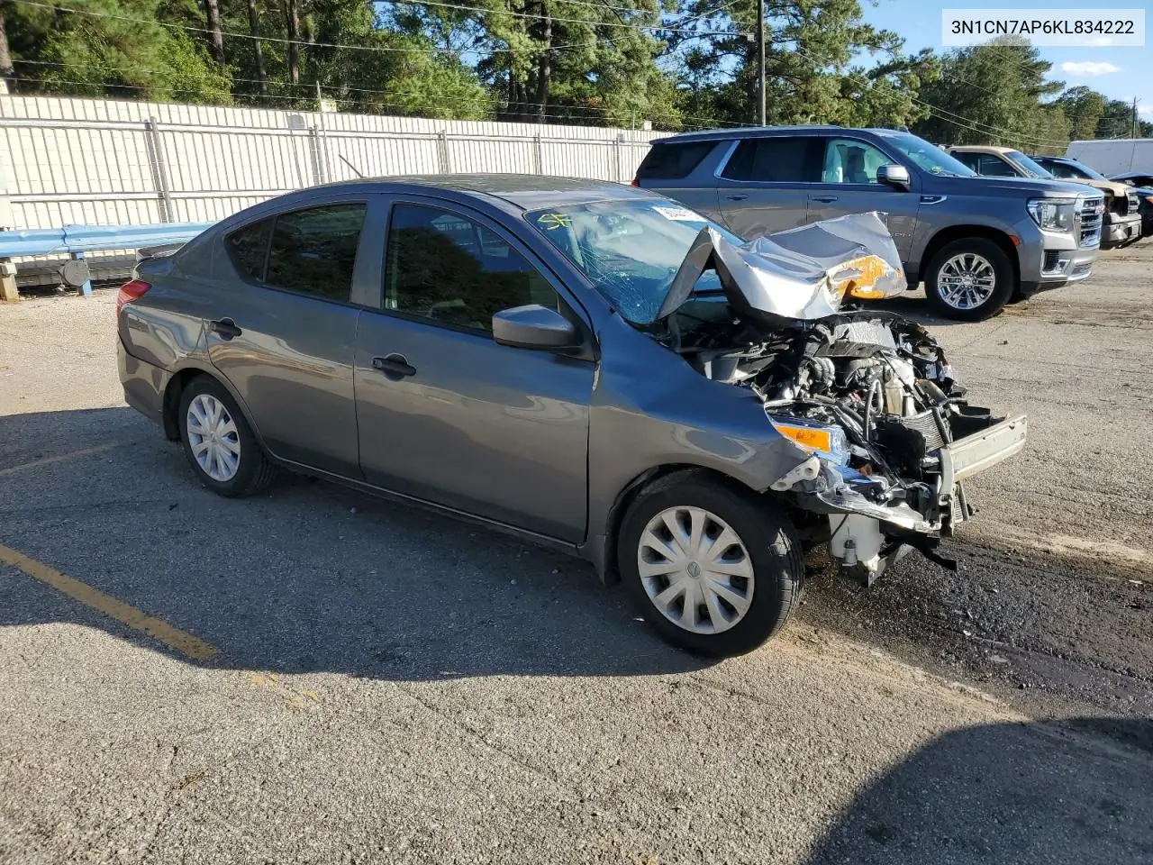3N1CN7AP6KL834222 2019 Nissan Versa S