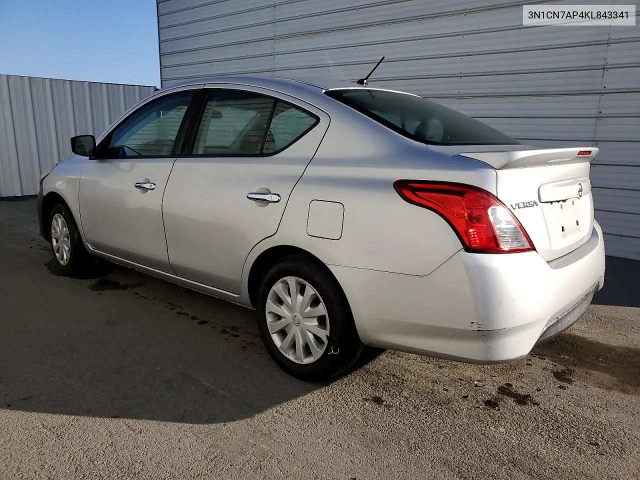 3N1CN7AP4KL843341 2019 Nissan Versa S
