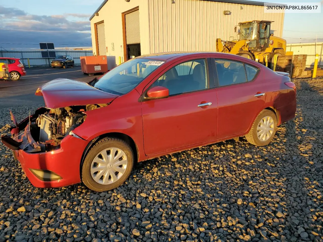 3N1CN7AP8KL865617 2019 Nissan Versa S