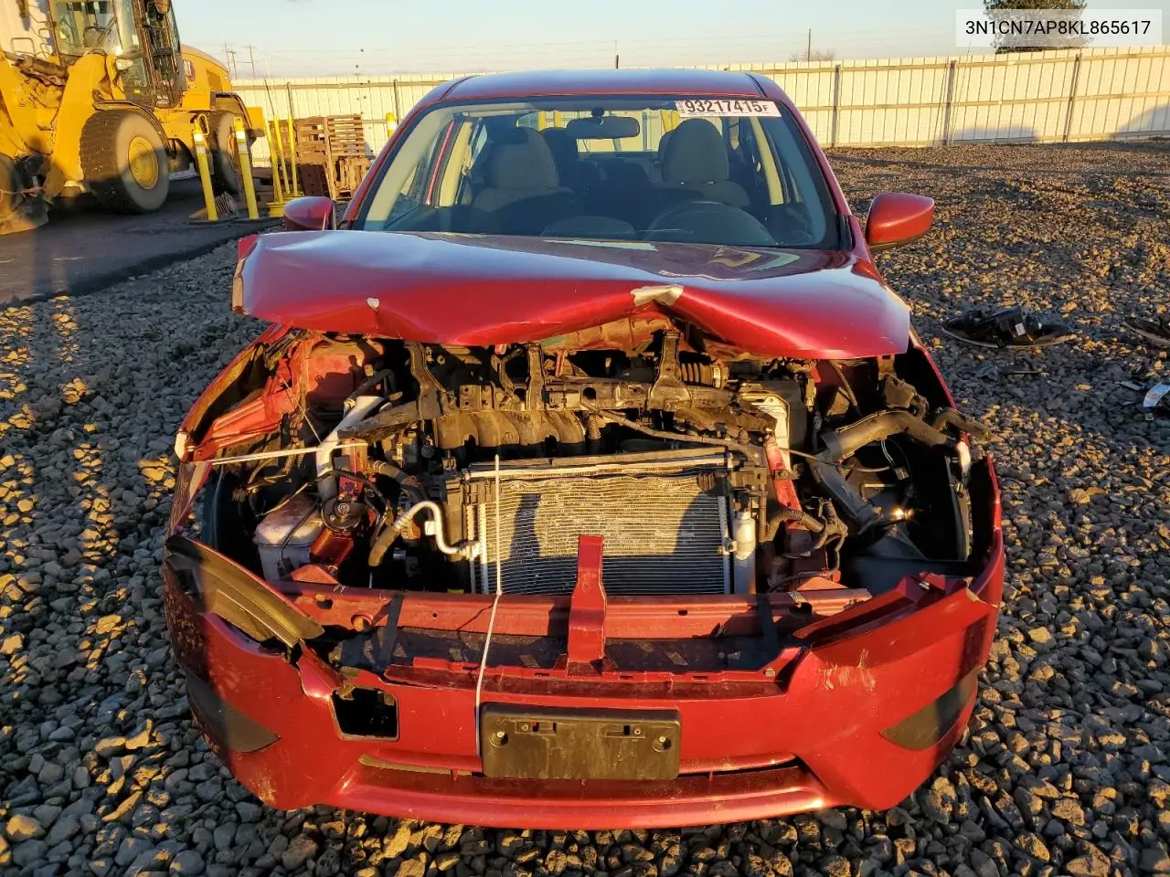 3N1CN7AP8KL865617 2019 Nissan Versa S