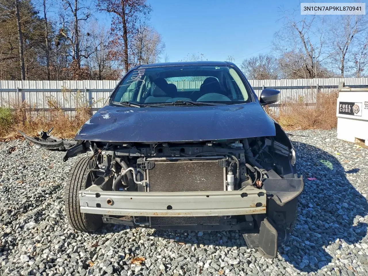 3N1CN7AP9KL870941 2019 Nissan Versa S