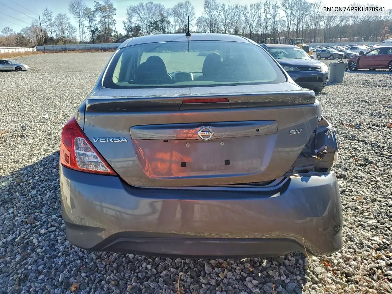 3N1CN7AP9KL870941 2019 Nissan Versa S