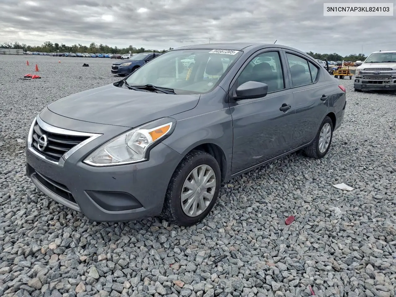 3N1CN7AP3KL824103 2019 Nissan Versa S