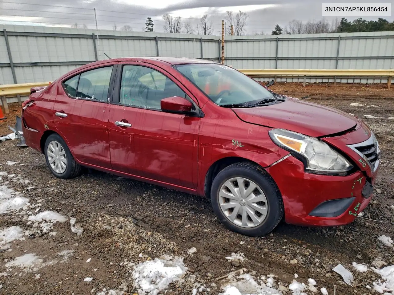 3N1CN7AP5KL856454 2019 Nissan Versa S