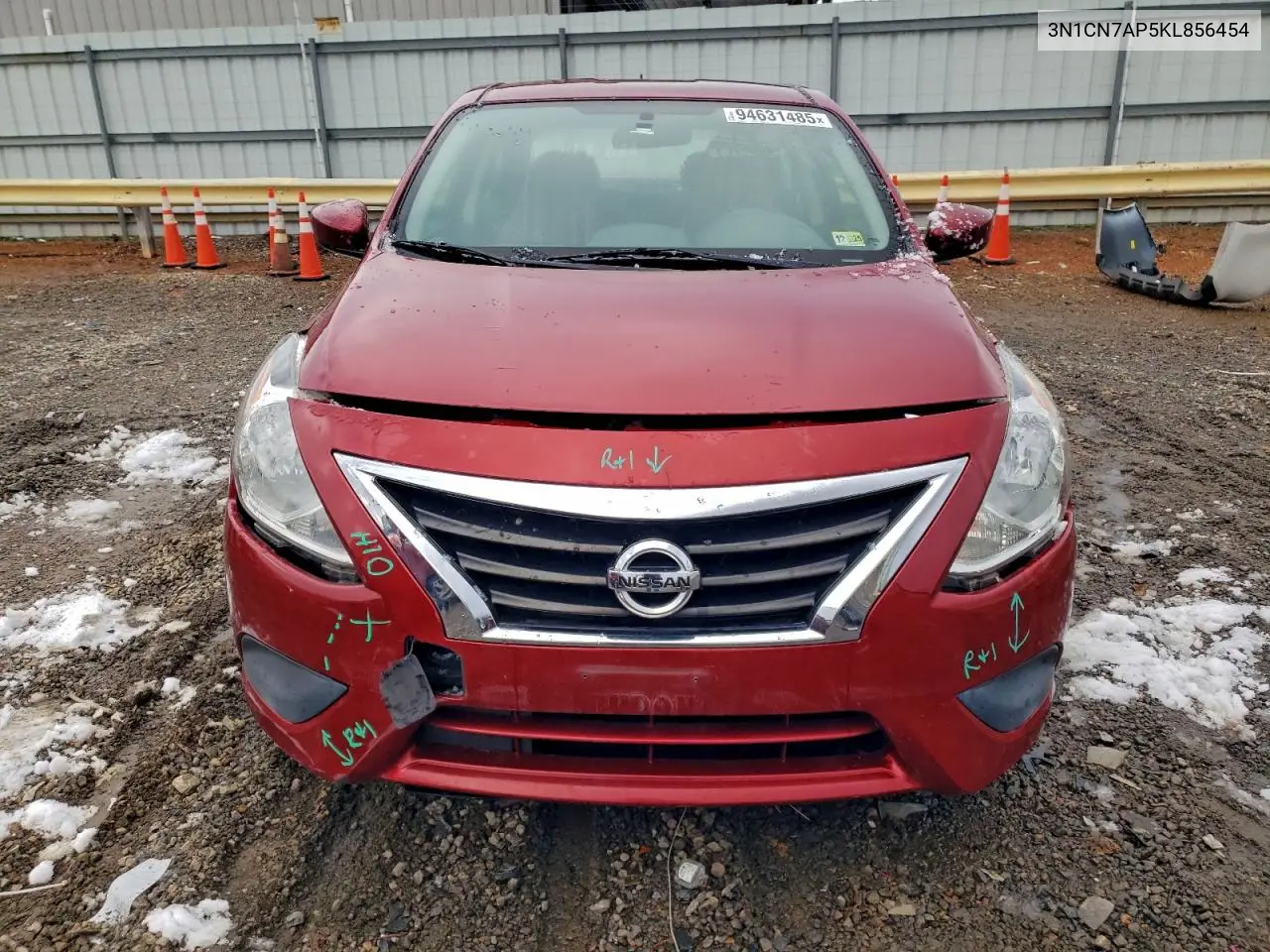 3N1CN7AP5KL856454 2019 Nissan Versa S