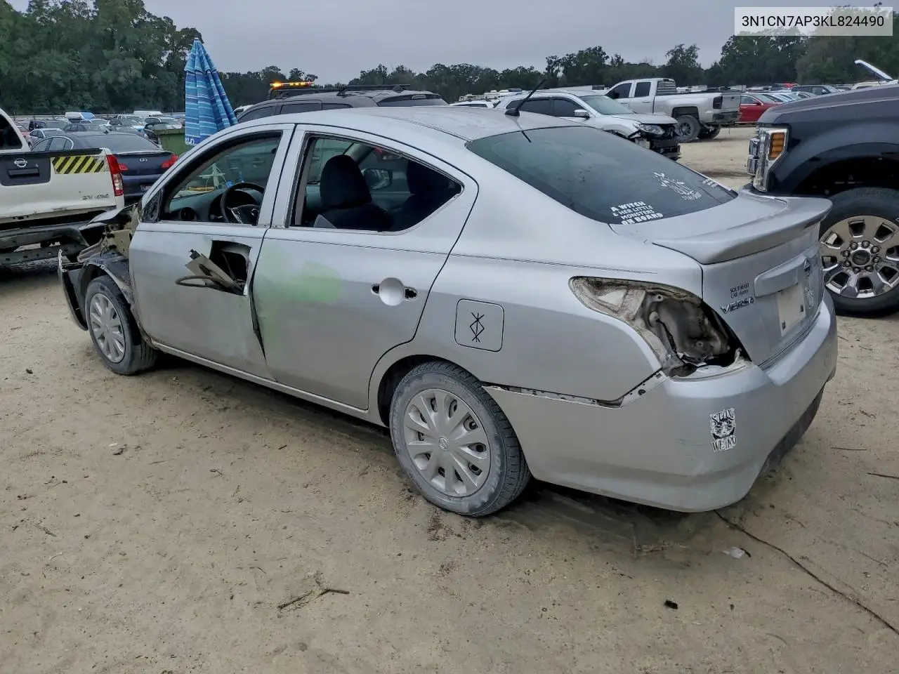 3N1CN7AP3KL824490 2019 Nissan Versa S