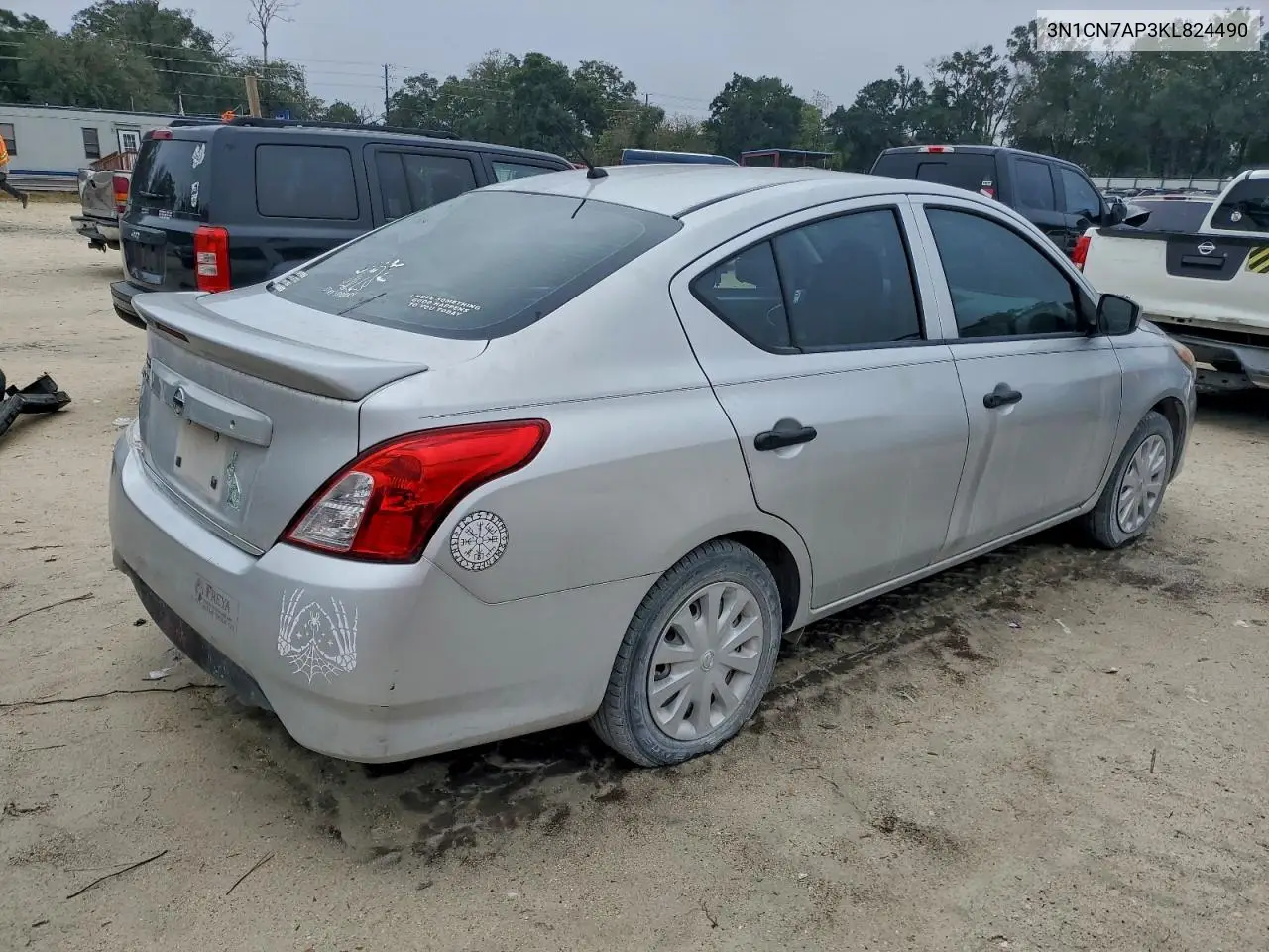 3N1CN7AP3KL824490 2019 Nissan Versa S