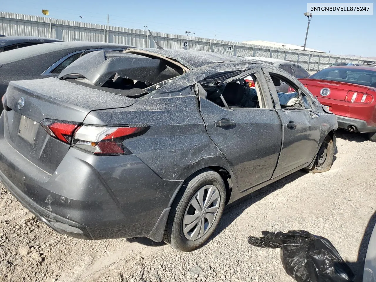 2020 Nissan Versa S VIN: 3N1CN8DV5LL875247 Lot: 60002824