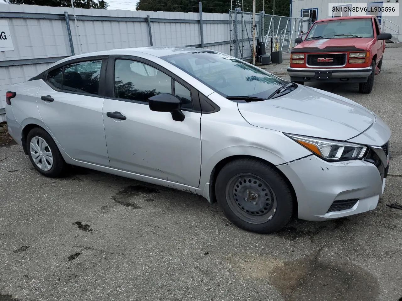 2020 Nissan Versa S VIN: 3N1CN8DV6LL905596 Lot: 73426184