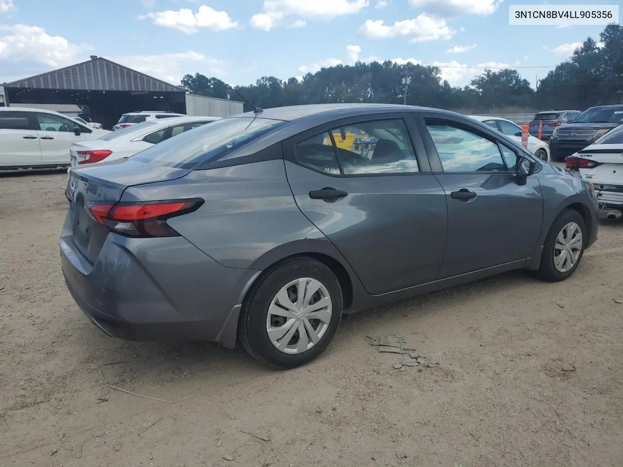 3N1CN8BV4LL905356 2020 Nissan Versa S