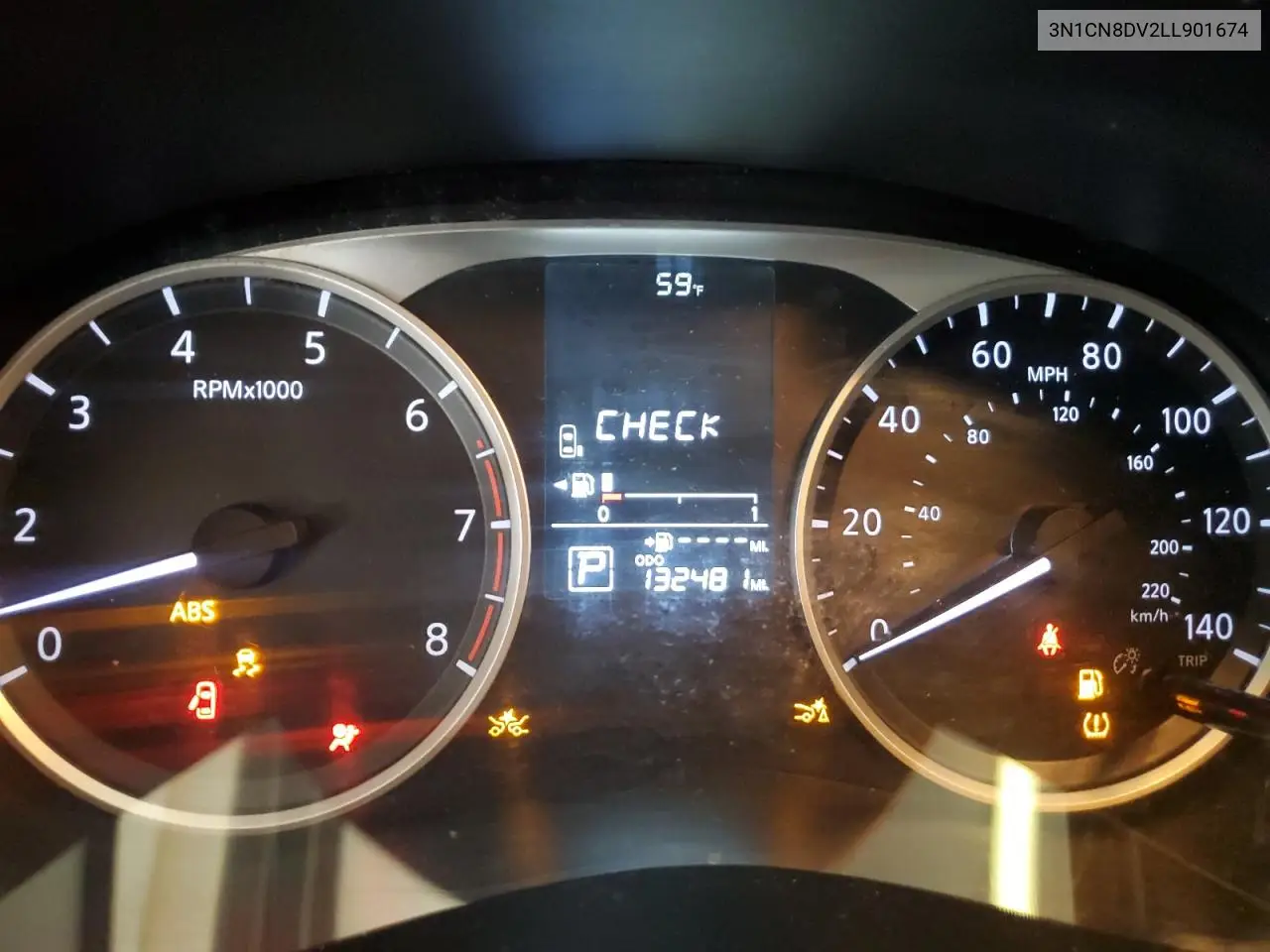 3N1CN8DV2LL901674 2020 Nissan Versa S