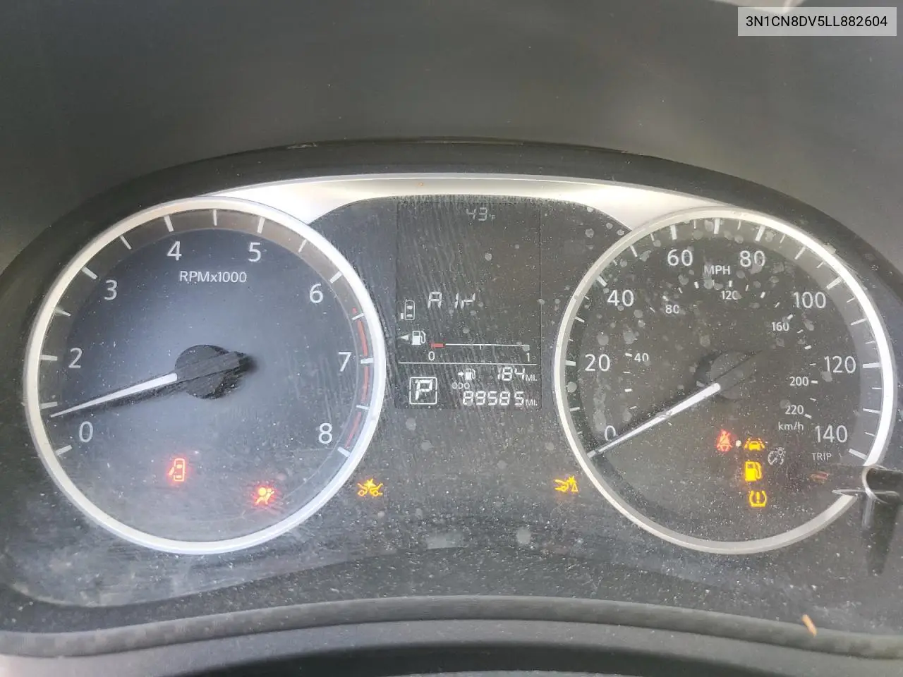 3N1CN8DV5LL882604 2020 Nissan Versa S