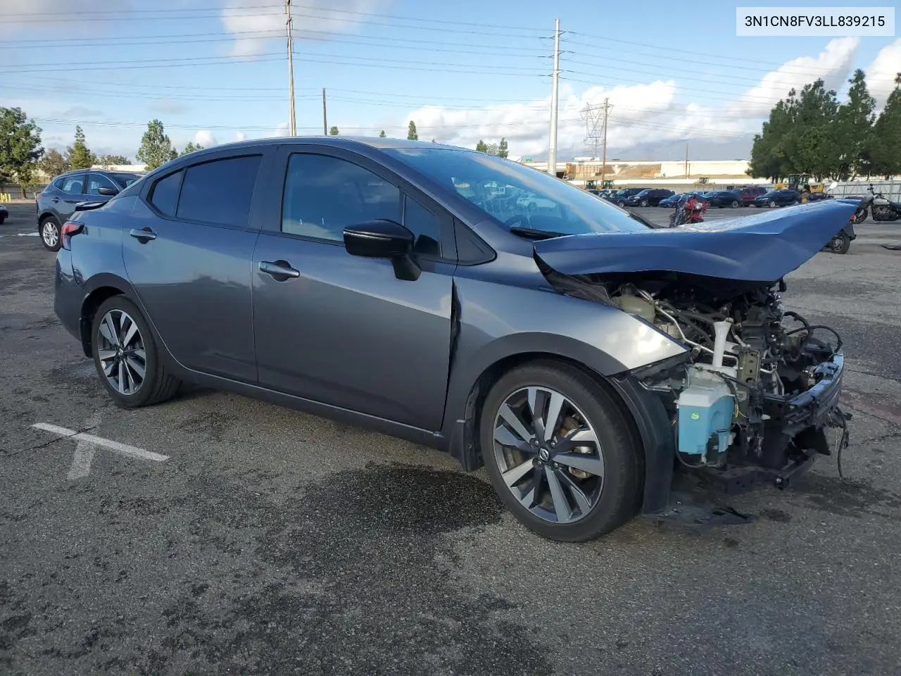 3N1CN8FV3LL839215 2020 Nissan Versa Sr