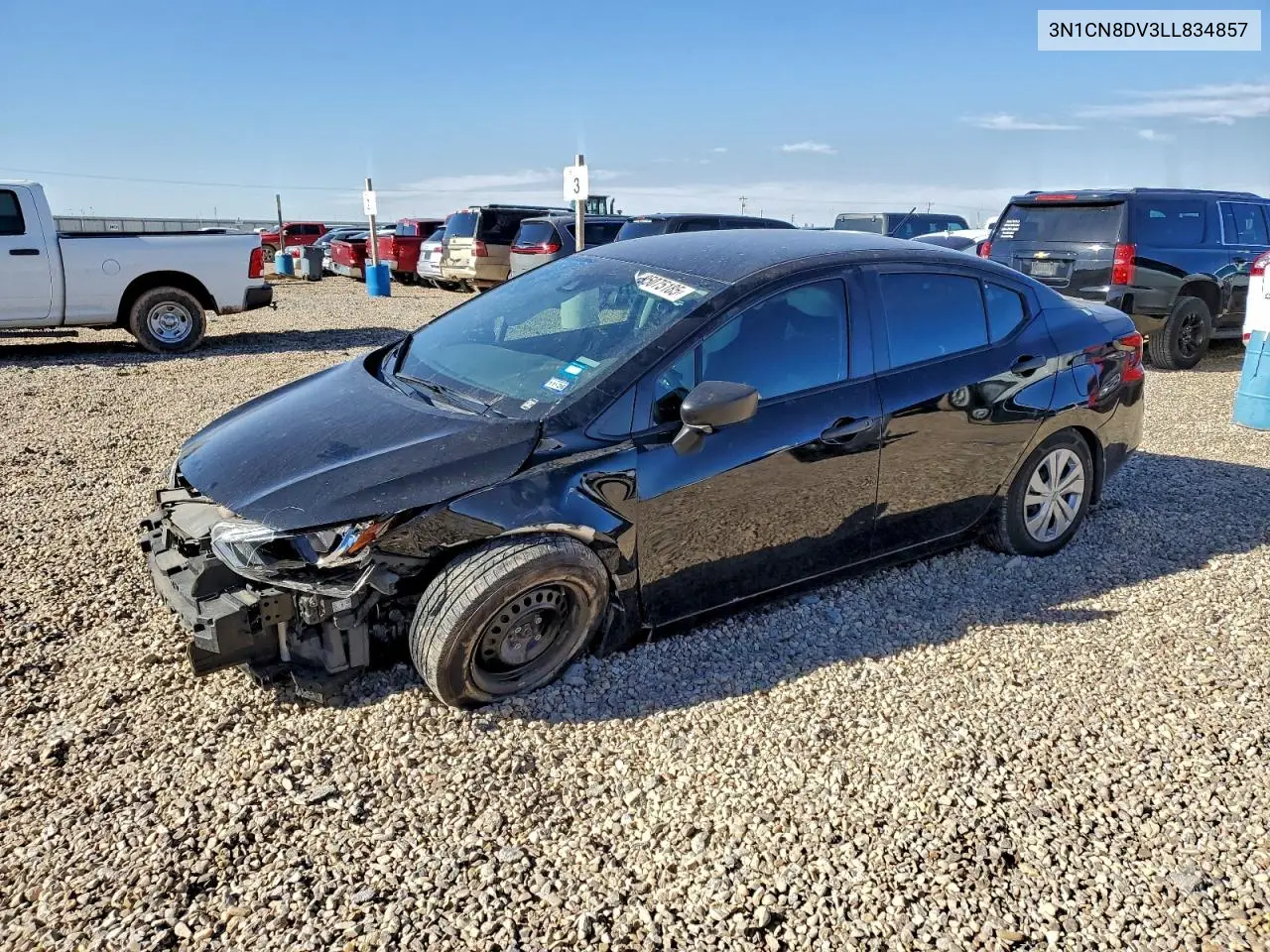 3N1CN8DV3LL834857 2020 Nissan Versa S