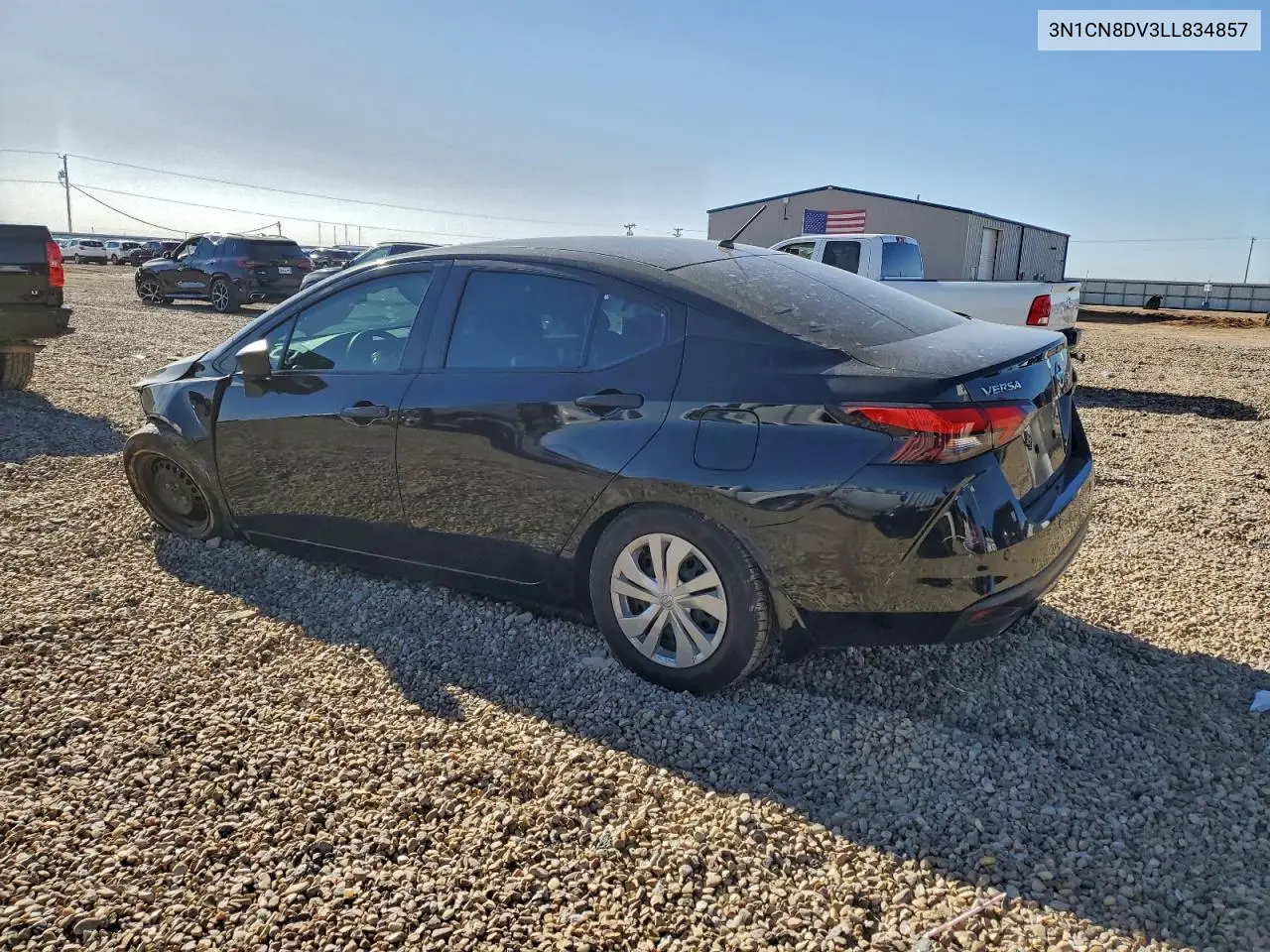 3N1CN8DV3LL834857 2020 Nissan Versa S