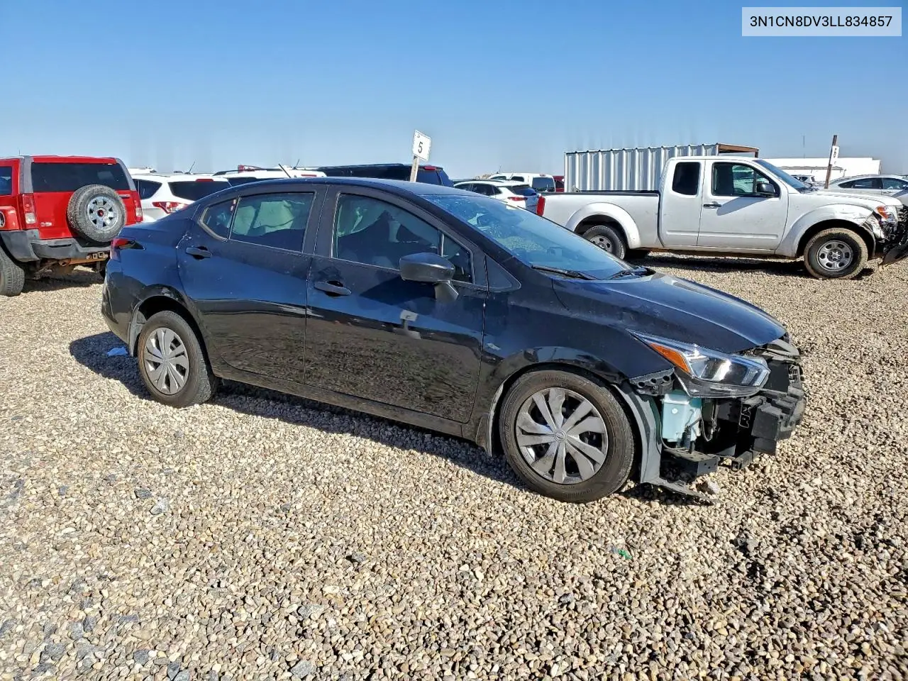 3N1CN8DV3LL834857 2020 Nissan Versa S