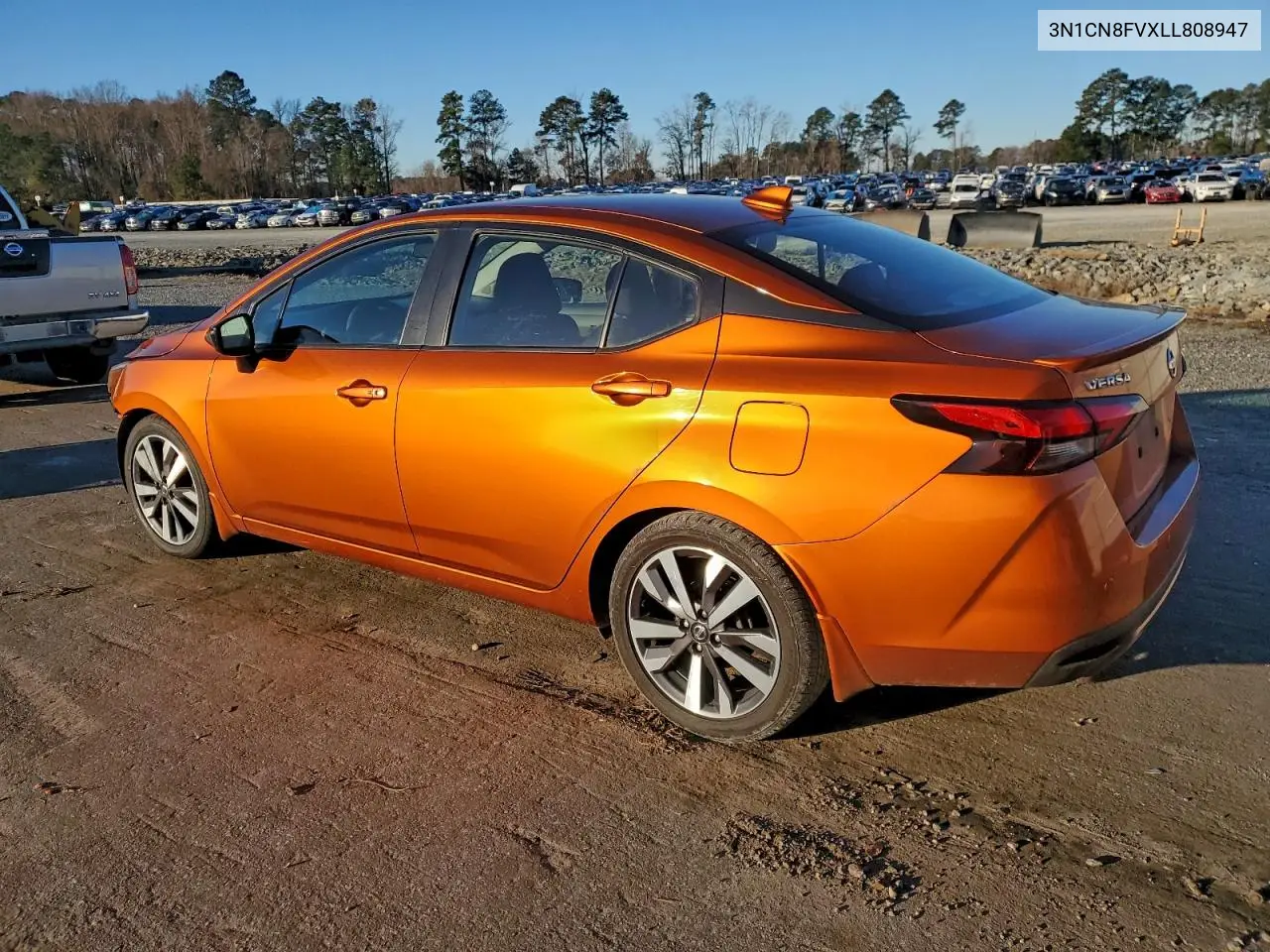 3N1CN8FVXLL808947 2020 Nissan Versa Sr