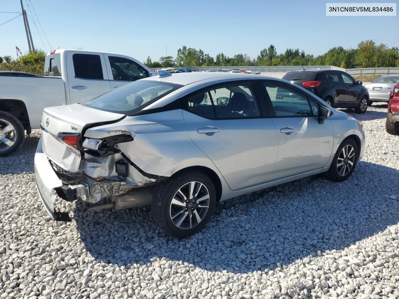 3N1CN8EV5ML834486 2021 Nissan Versa Sv