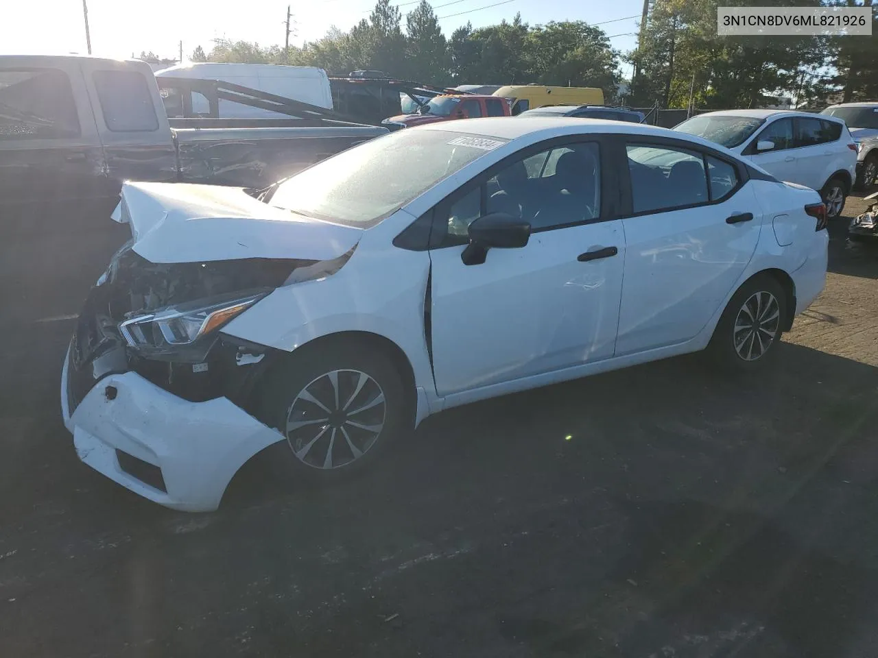 2021 Nissan Versa S VIN: 3N1CN8DV6ML821926 Lot: 71052834