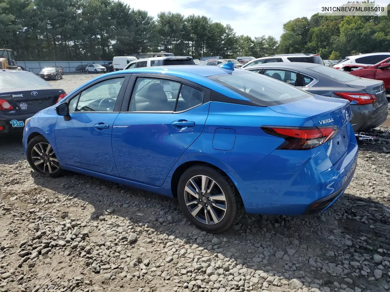 2021 Nissan Versa Sv VIN: 3N1CN8EV7ML885018 Lot: 71999034