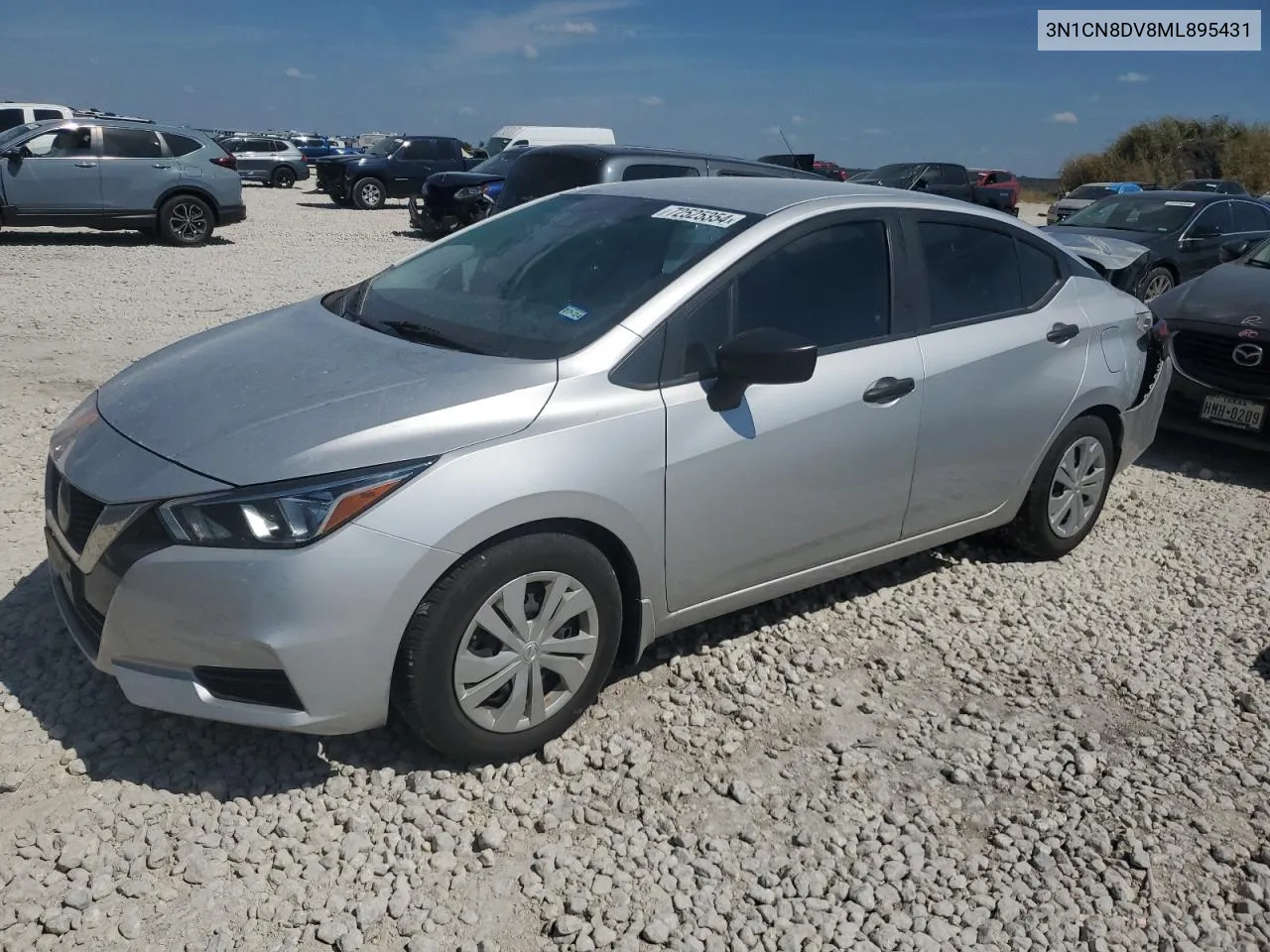 2021 Nissan Versa S VIN: 3N1CN8DV8ML895431 Lot: 72525354