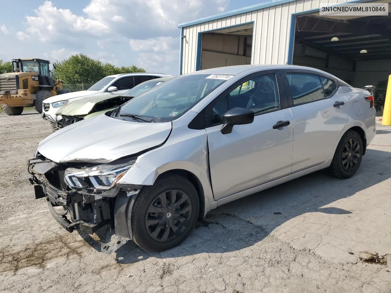 2021 Nissan Versa S VIN: 3N1CN8DV8ML810846 Lot: 72627774