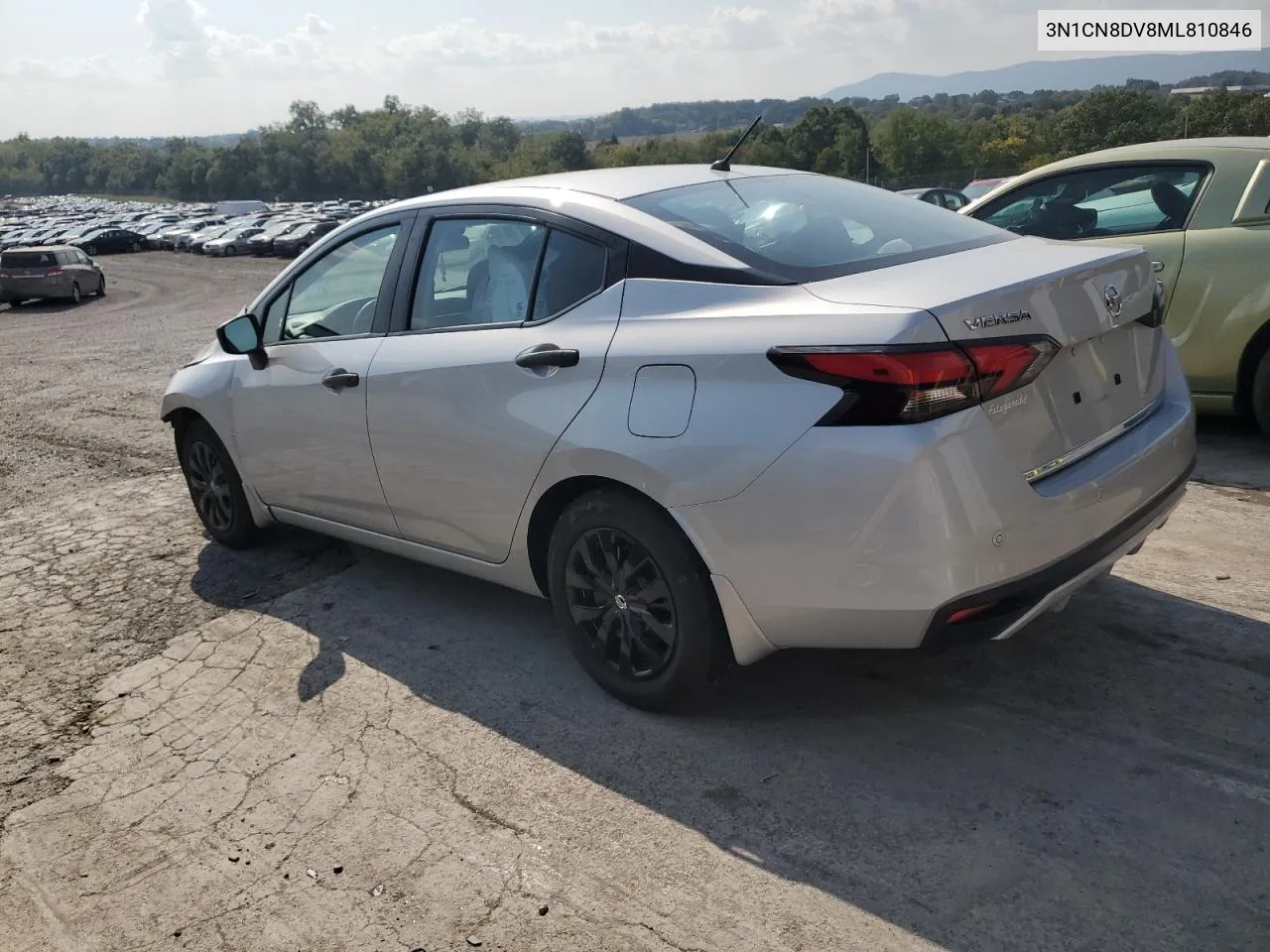 2021 Nissan Versa S VIN: 3N1CN8DV8ML810846 Lot: 72627774