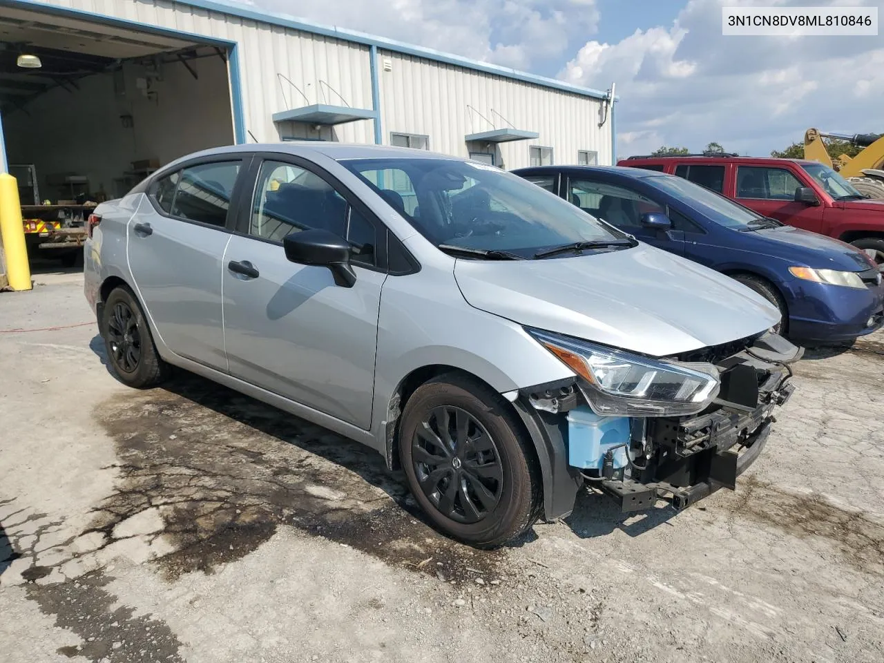 2021 Nissan Versa S VIN: 3N1CN8DV8ML810846 Lot: 72627774