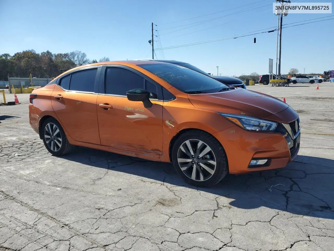 3N1CN8FV7ML895725 2021 Nissan Versa Sr