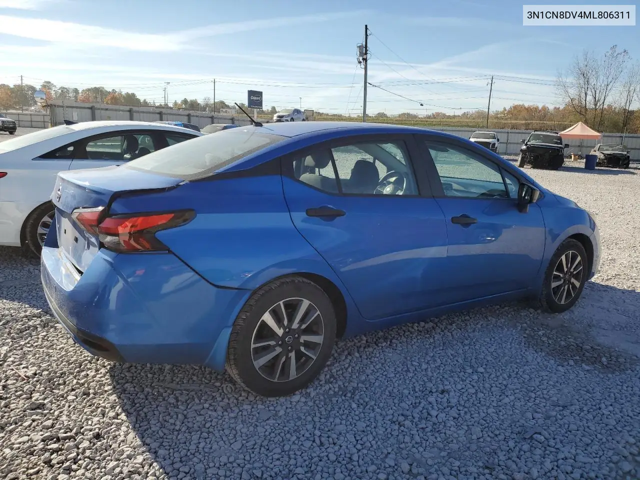 3N1CN8DV4ML806311 2021 Nissan Versa S