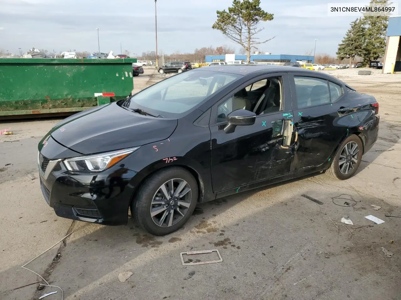 3N1CN8EV4ML864997 2021 Nissan Versa Sv