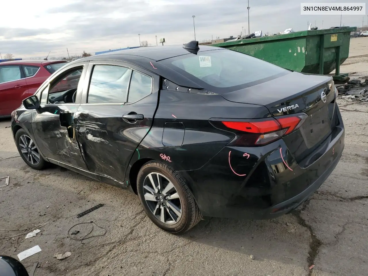 3N1CN8EV4ML864997 2021 Nissan Versa Sv