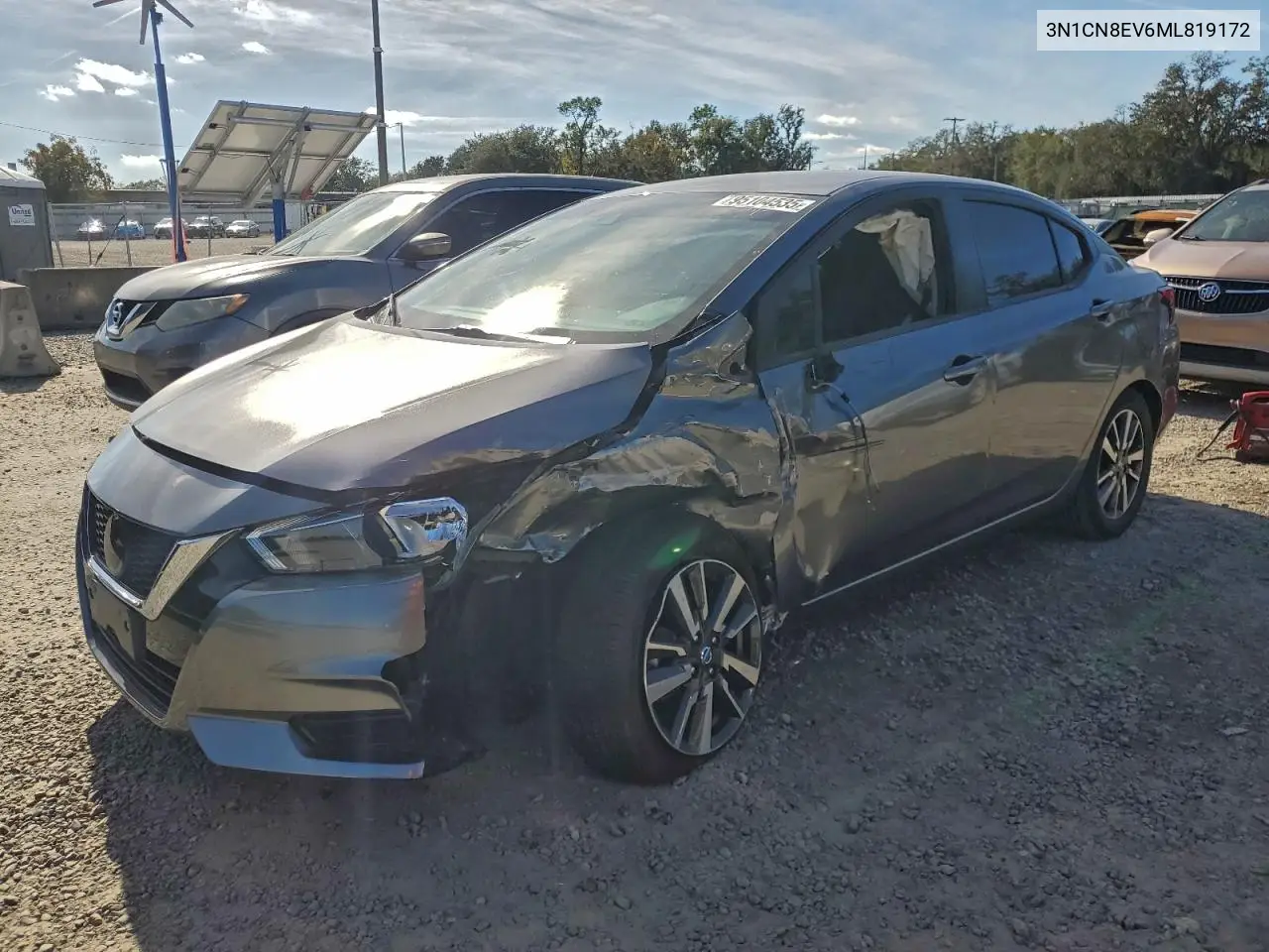 3N1CN8EV6ML819172 2021 Nissan Versa Sv